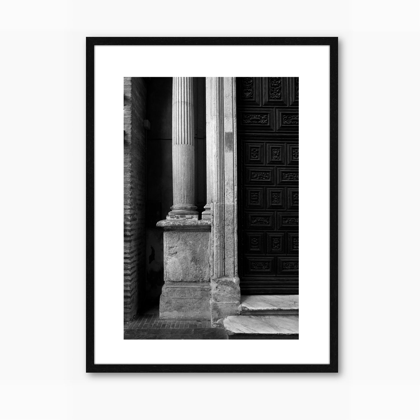 Stone Column & Door