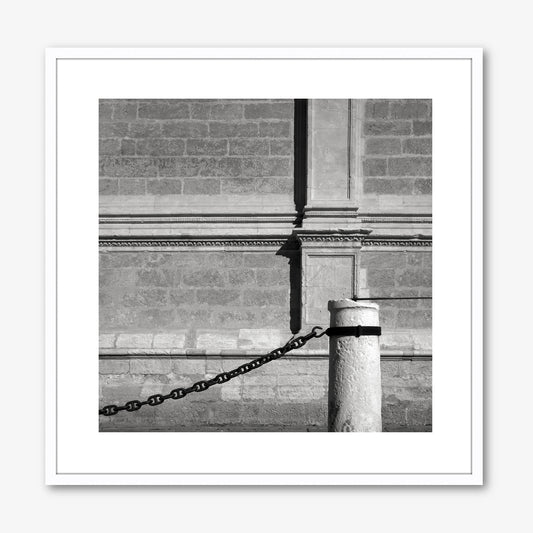 Stone Post & Chain