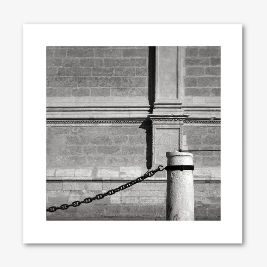 Stone Post & Chain