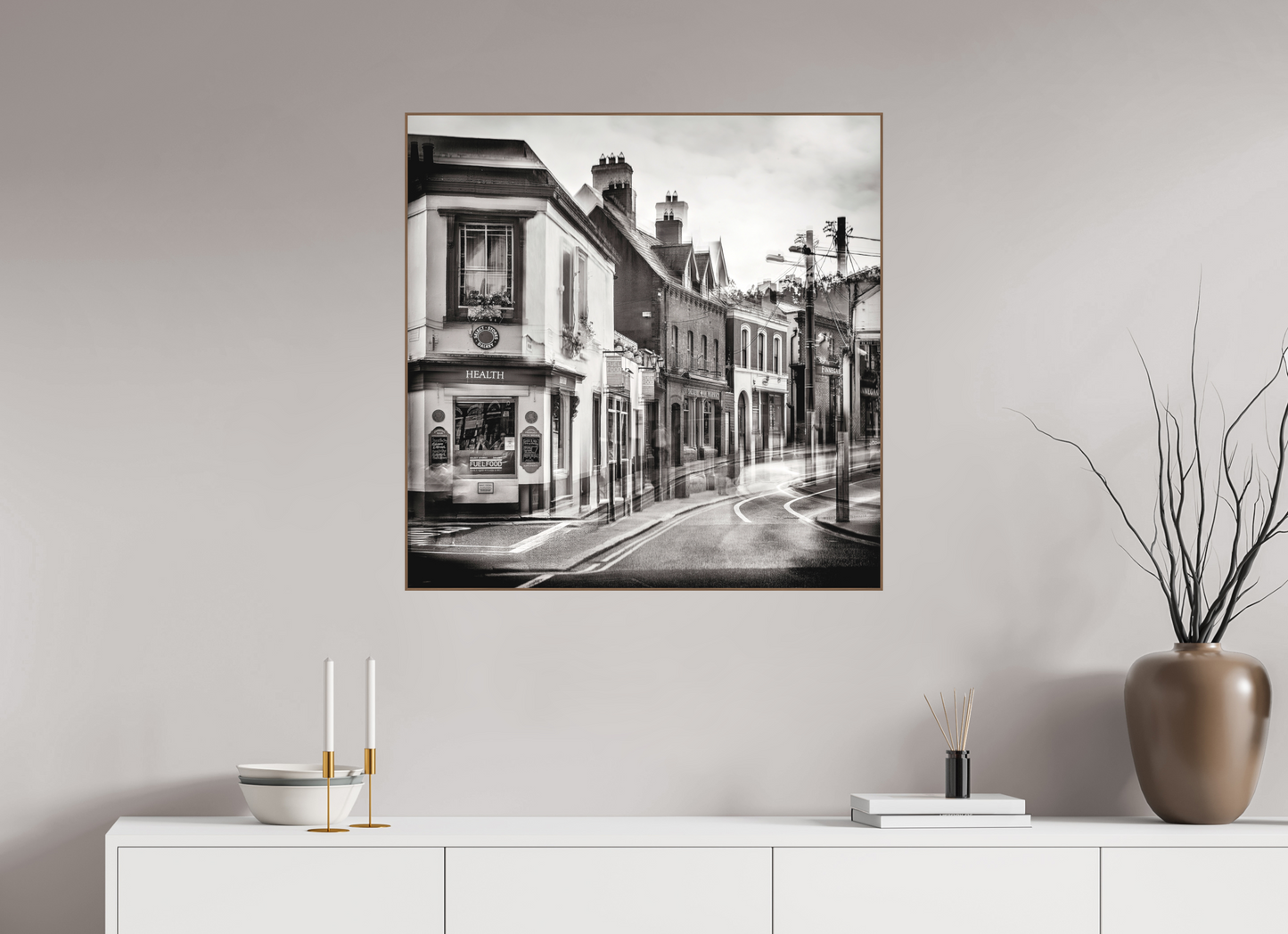 80 x 80 cm, Walnut ArtBox Dalkey