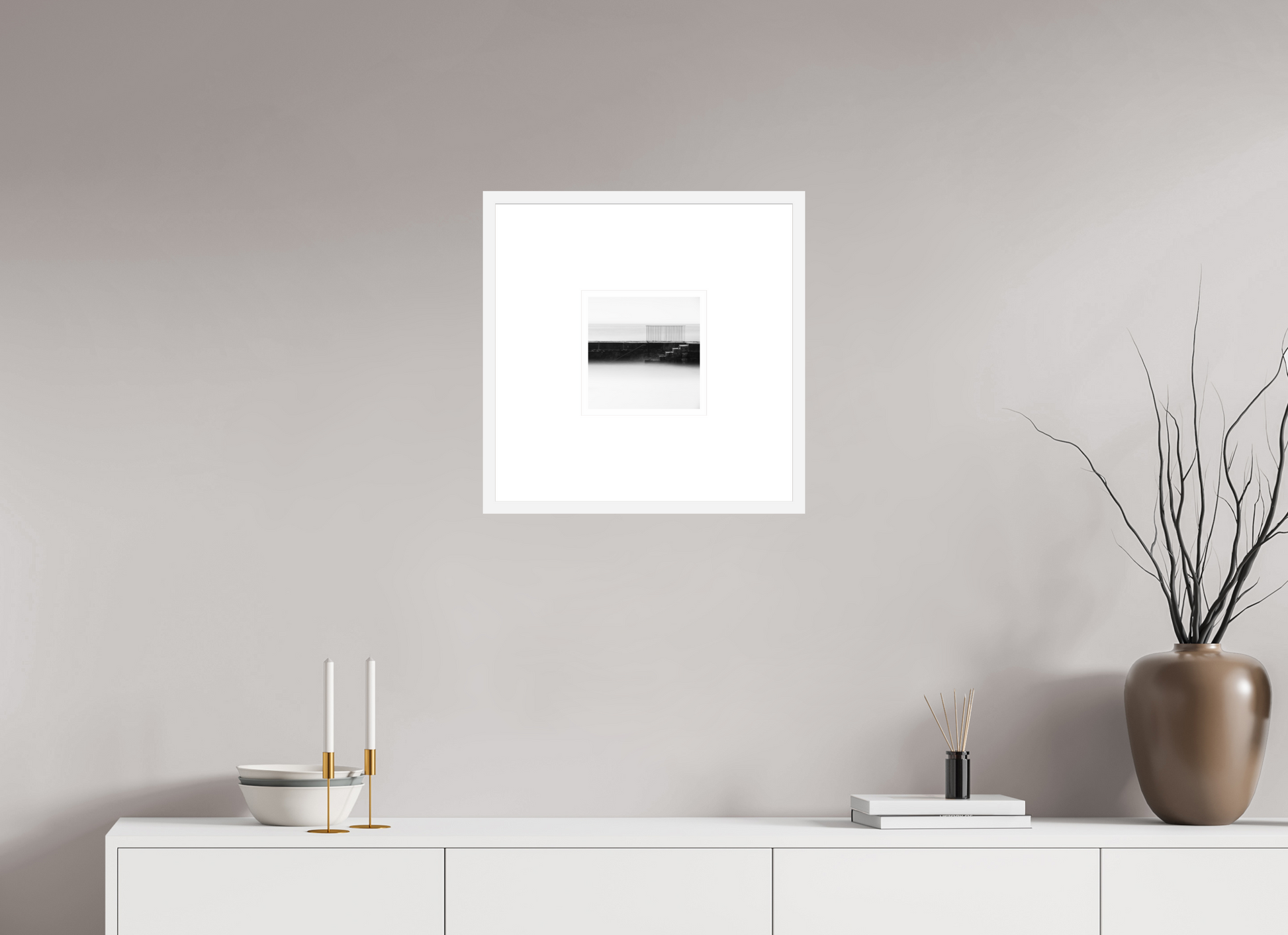 20 x 20 cm, White Large Acrylic Chat SQ
