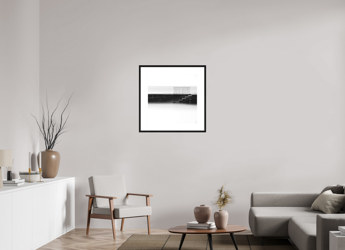 60 x 60 cm, Black Oak  8 cm Mount Coumeenole Study I