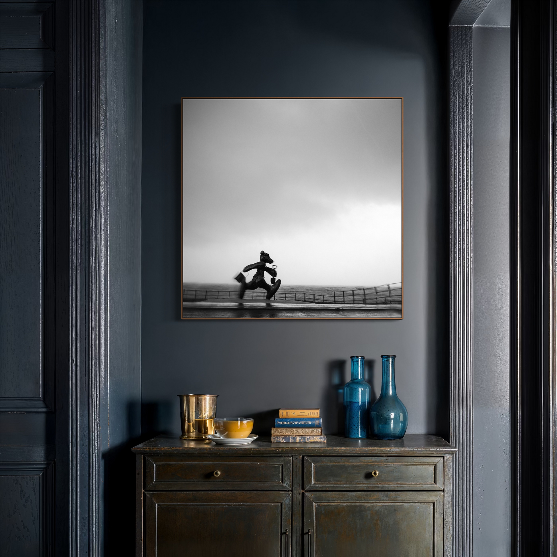 Running Bear, Greystones — Fine art photography print by Aidan Tarbett