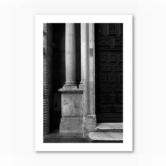 Stone Column & Door