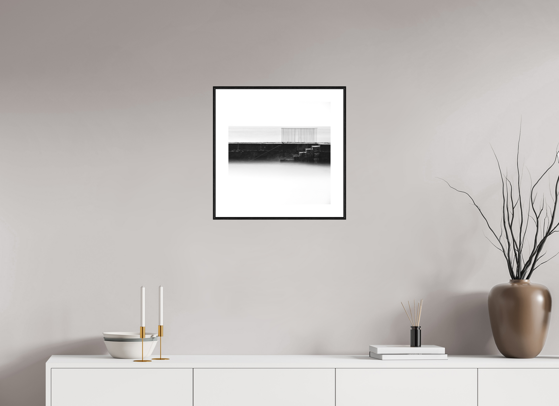 40 x 40 cm, Black Oak Floater Coumeenole Study I