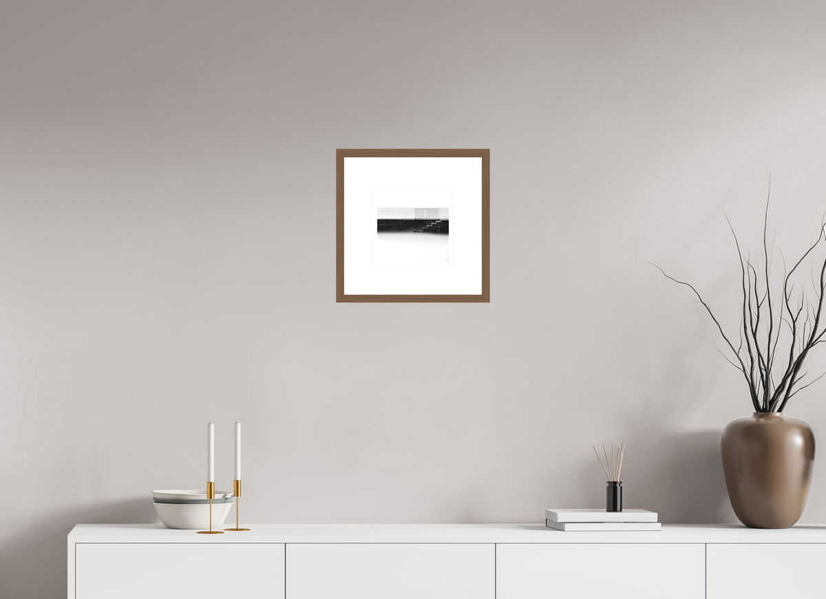 20 x 20 cm, Walnut  8 cm Mount Coumeenole Study I